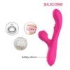 10 Flapping 10 Vibration Clitoral Nipple Stimulation G Spot Sucking Vibrator Dildo Women Sex Toy
