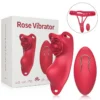 10 Modes Wearable Rose Panty Vibrator with Remote Control Sex Toy Women