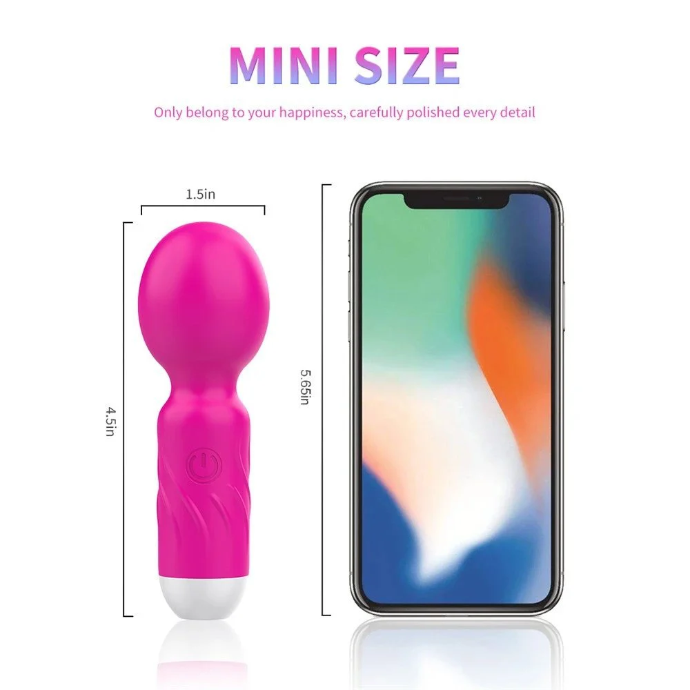10 Frequency Powerful Mini Clit Vibrator Clitoris Vibrating Massage Wand Mini AV Wand Vibrator Sex Toy