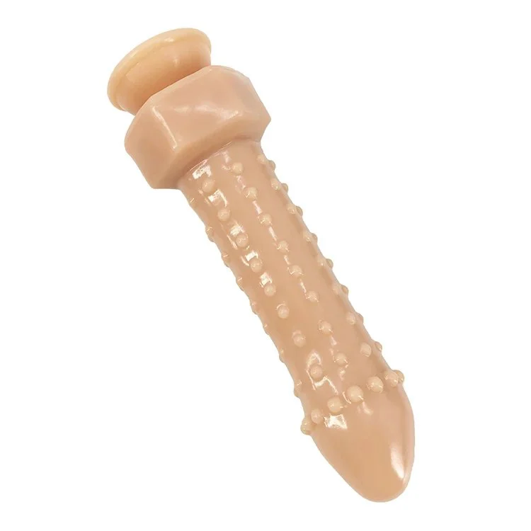 22cm 8.5 4.3cm Low Price Good Quality Silicone Dildo Bumpy Dot Anal Butt Plug Flesh Artificial Dildo Sex Toy for Men