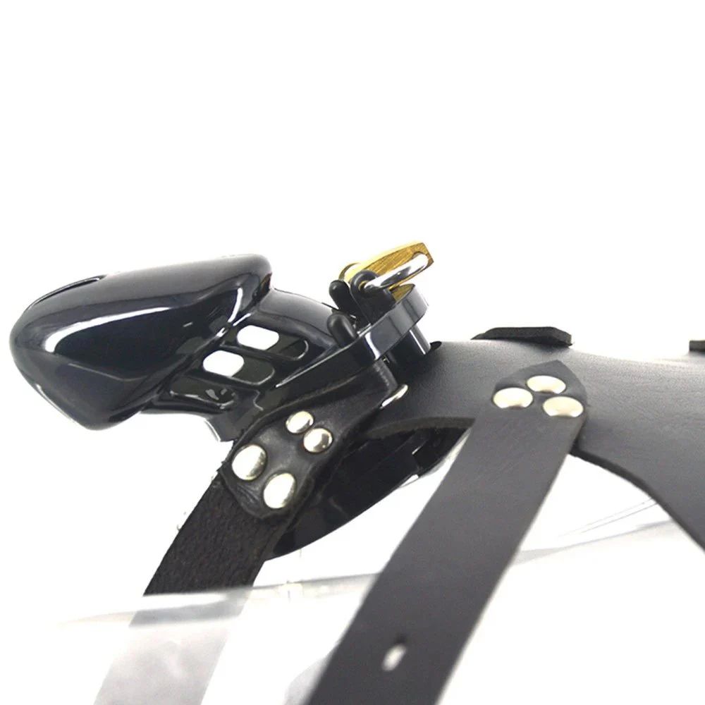 10cm Black Plastic Penis Cage for Male Soft Healthy Men Chastity Device Keyholder Male Chastity Cage Sex Shop Chastity Belt