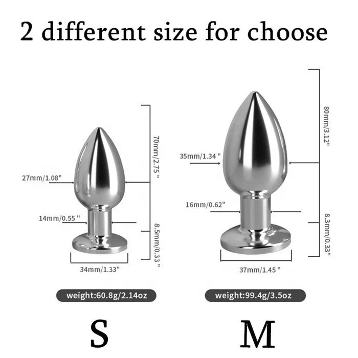 10-Frequency Remote Control Anal Plug Silicone and Metal Prostate Massage Stimulator with Vibrating Feature
