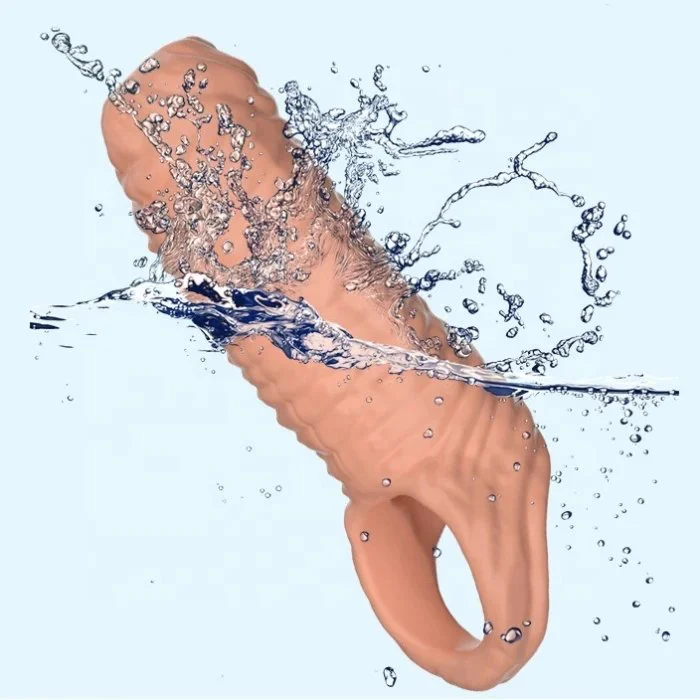 Adult Men's Triple Penis Sleeve Vibrator Enhancer for Enlarged Sex Toys