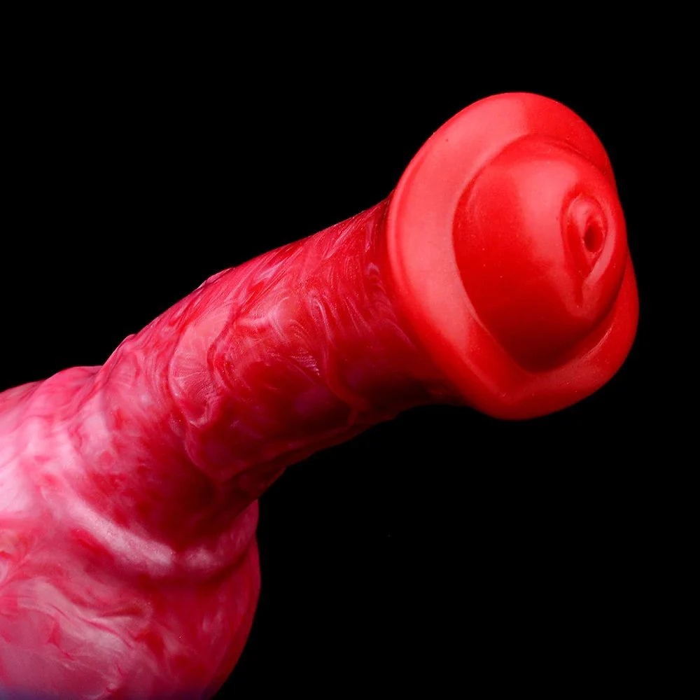 11 Inch Extra Long Fantasy Animal Inflatable Squirting Anal Plug Orgsm Ejuculation Dildo Silicone Sex Toy