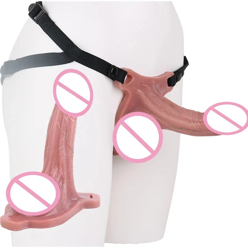 7Inch Hollow Strap on for Men Dildo Penis Sleeve Enlarge Prolong Adjustable Penis Extender Strap on Realistic Dildo for Couples