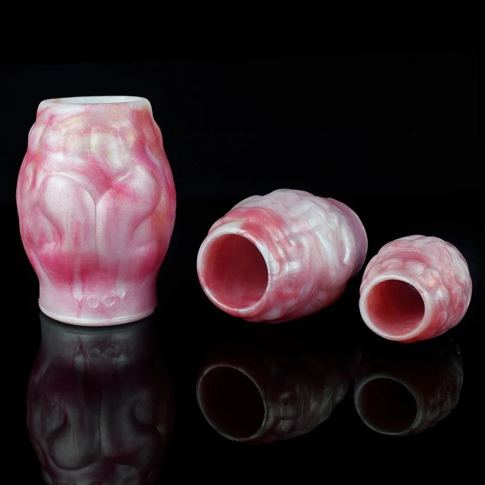 Dog Knot Ball Sleeves Men Penis Enlargement Soft Silicon Cock Ring for Male Sex Toy