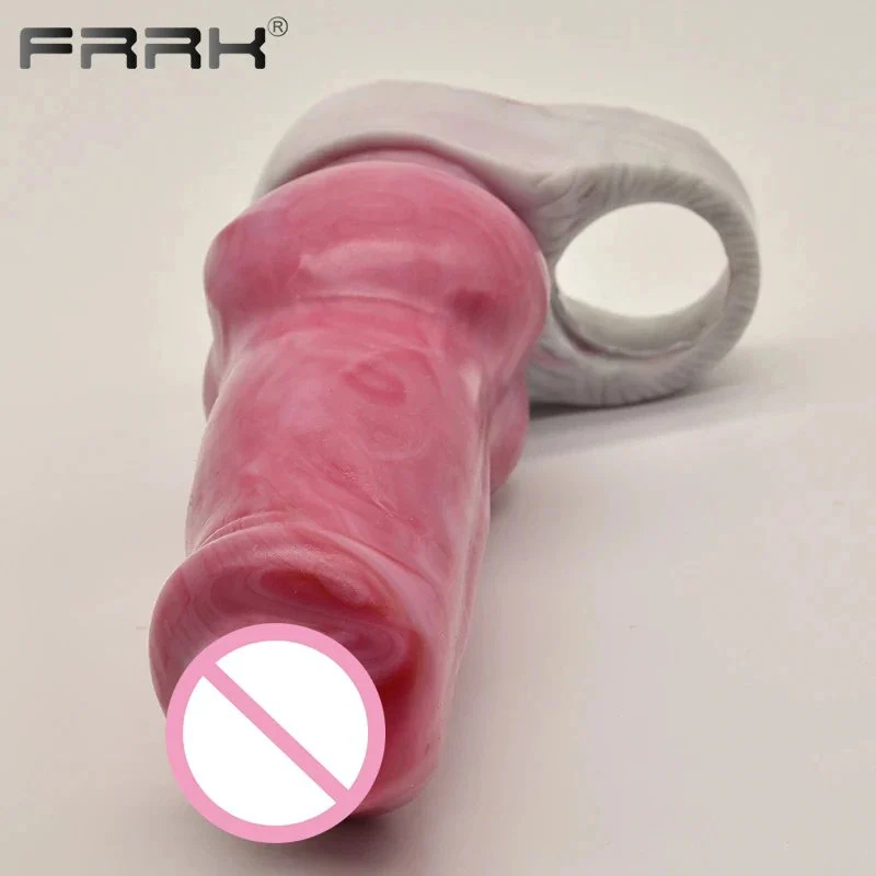 Dog Knot Masturbator Penis Sleeve Penis Extension Sleeve Men's Sex Toys Condom Function
