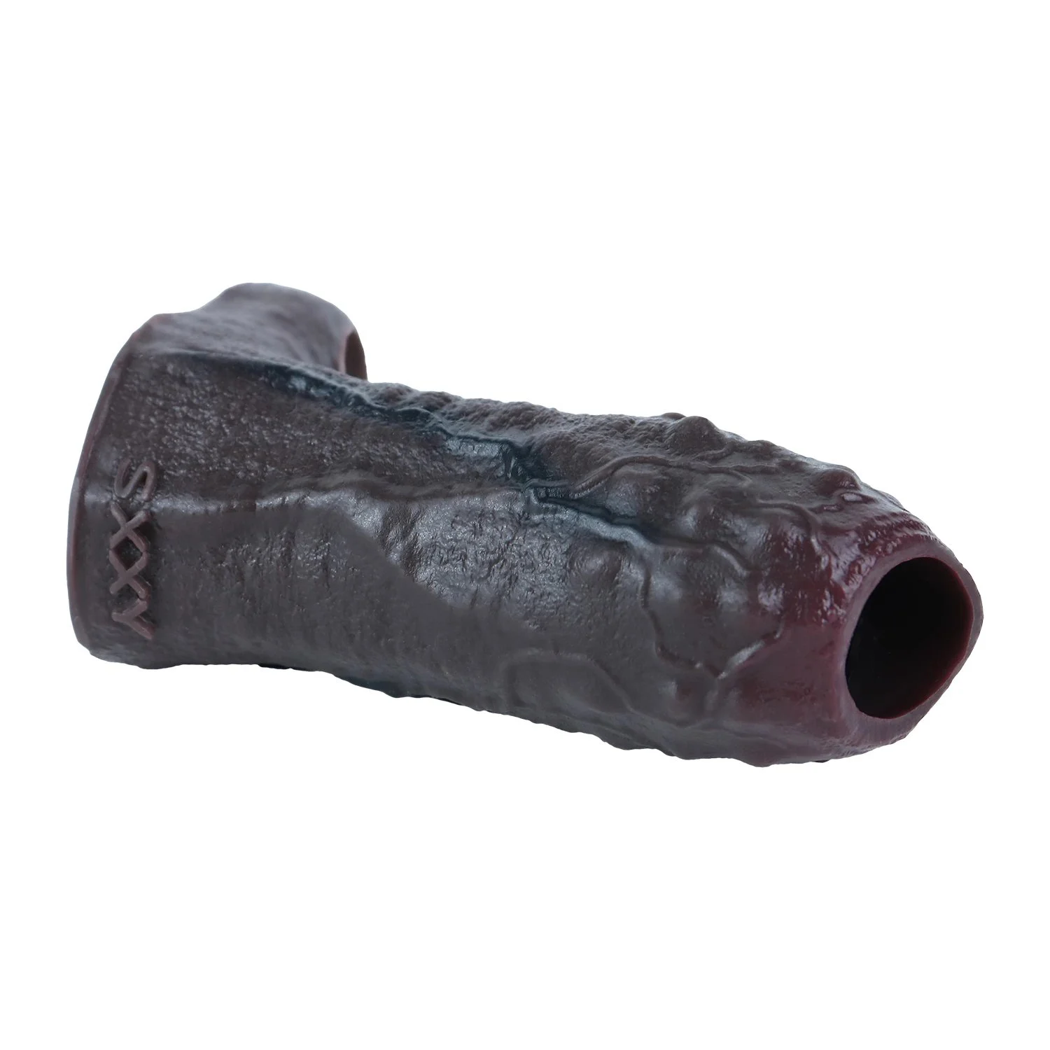 Brown Silicone Penis Sleeve for Effective Size Enhancement - Direct-to-Consumer Male Penis Extender