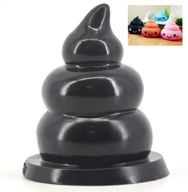 12CM Faeces Shape Thick Anal Plug Juguetes Sexuales Unisex Medical PVC Nus Massager for Women Men