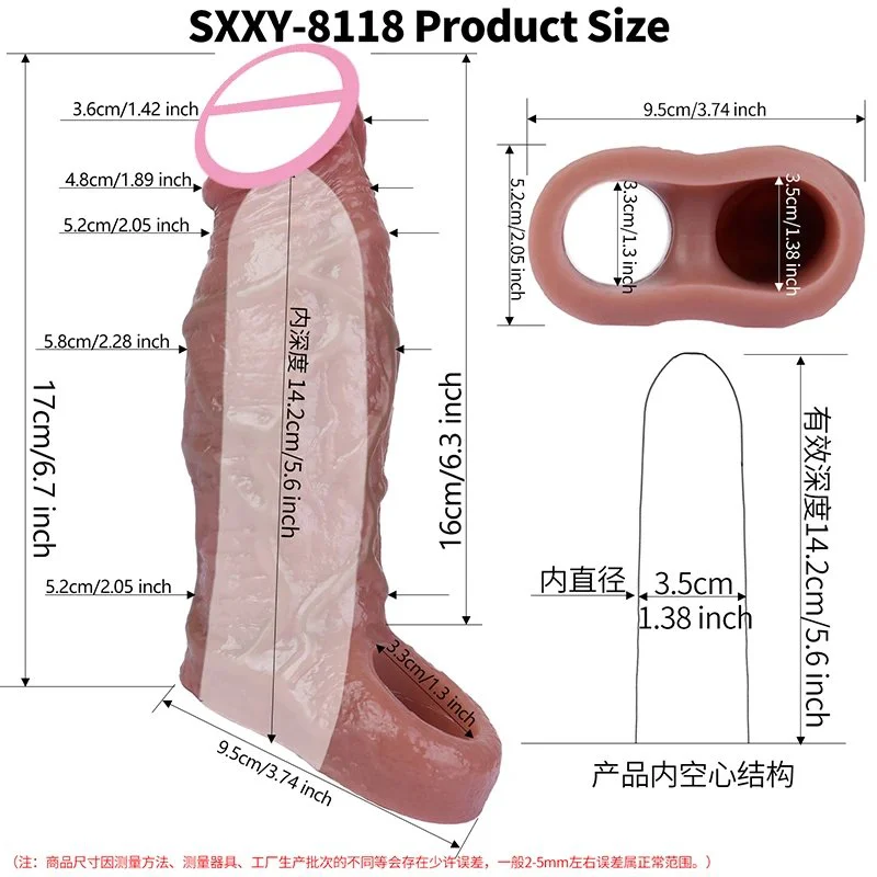5 Style Hollow Silicone Penis Sleeve Male Reusable Condom for Men Delay Ejaculation Adult Sex Toy for Couple Game