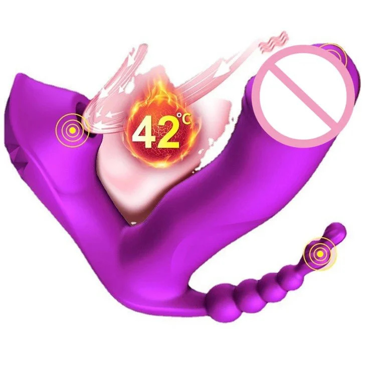 3 in 1 Wireless Remote Control Wearable Dildo Sucking Vibrator for Female Masturbator