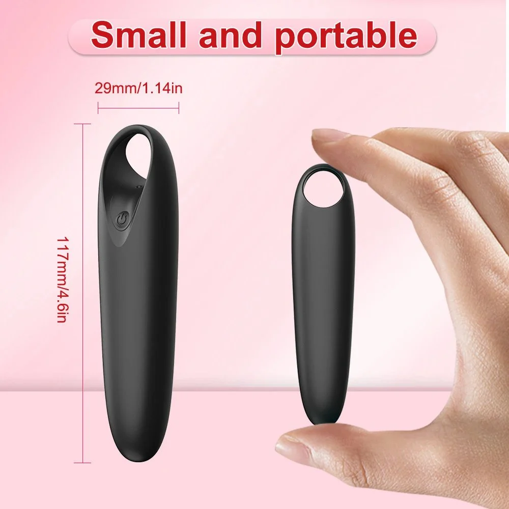 12 Frequency USB Finger Ring Vibrator Bullet Mini Handheld Vibrator Massager for Women Sex Toys
