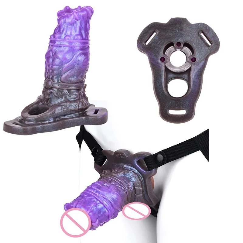 5inch Silicone Cock Sleeves with Belt Penis Enlarger Male Powerful Boost Confidence Pleasure Delay Ejaculation Erection Sex Toys