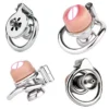 4 Active Size Rings Stainless Steel Sissy DIY Flat Pancake Chastity Cage Urethra Chastity Metal Ring