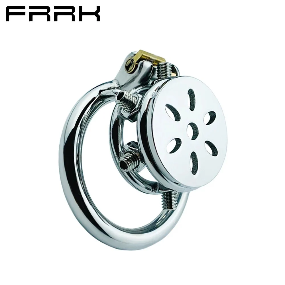43MM Men Bondage Cock Cage Metal Male Chastity Cage Penis Lock Cock Cage Male Chastity Devices With Locking Plug