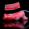 Animal Big Knot Dog Dildo Penis Sleeve,Squirting Penis Sleeve, Extensions Male Enlargement Delay Ejaculation Cock Ring Men