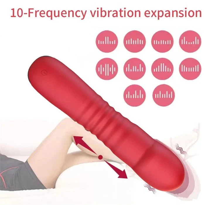 10 Frequency Thrusting Dildo Vibrator for Women Clitoral Pleasure Adult Sex Toy USB Rechargeable Waterproof