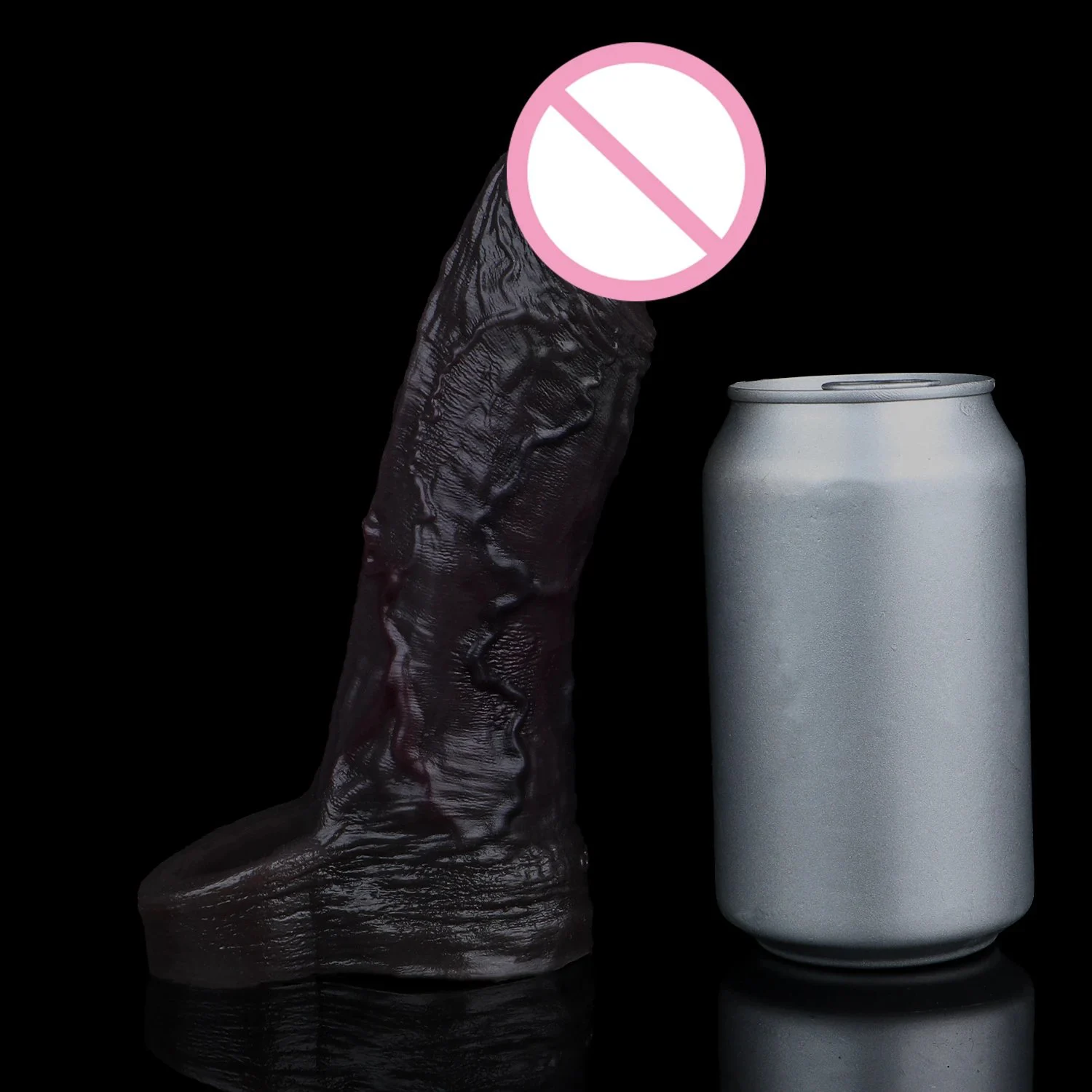 Black Penis Extender Silicone Soft Cock Ring Cock Sheath for Men Delay Ejaculation Reusable Condom Sex Toy for Couple
