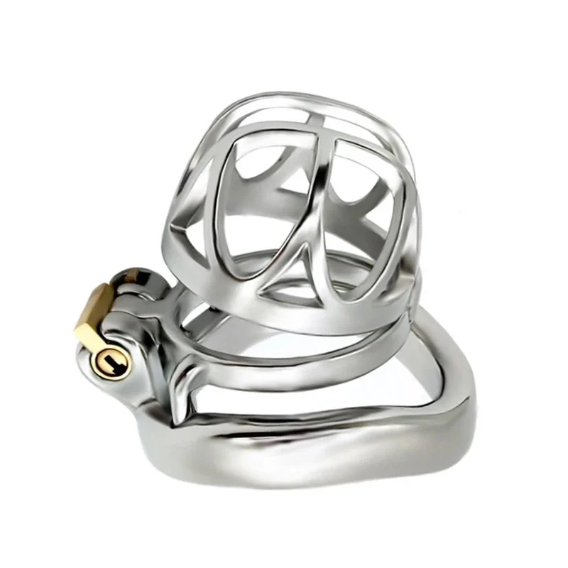 55mm 304 Stainless Steel Chastity Device Short Lock Penis Cage with Keyholder Male Sm Sex Toys for Adult