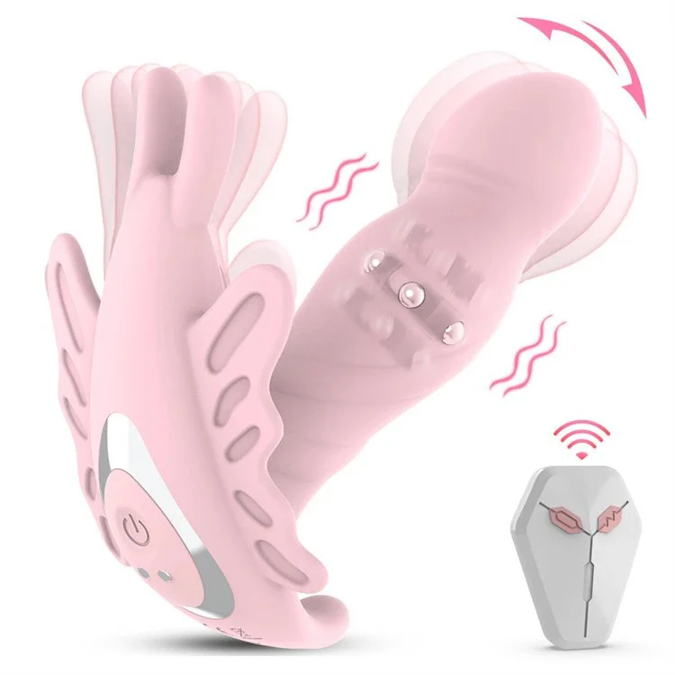 9 Swing Vibration Modes USB Charger New Pink Wearable Butterfly Panty Vibrator With Remote Sex Toys for Women