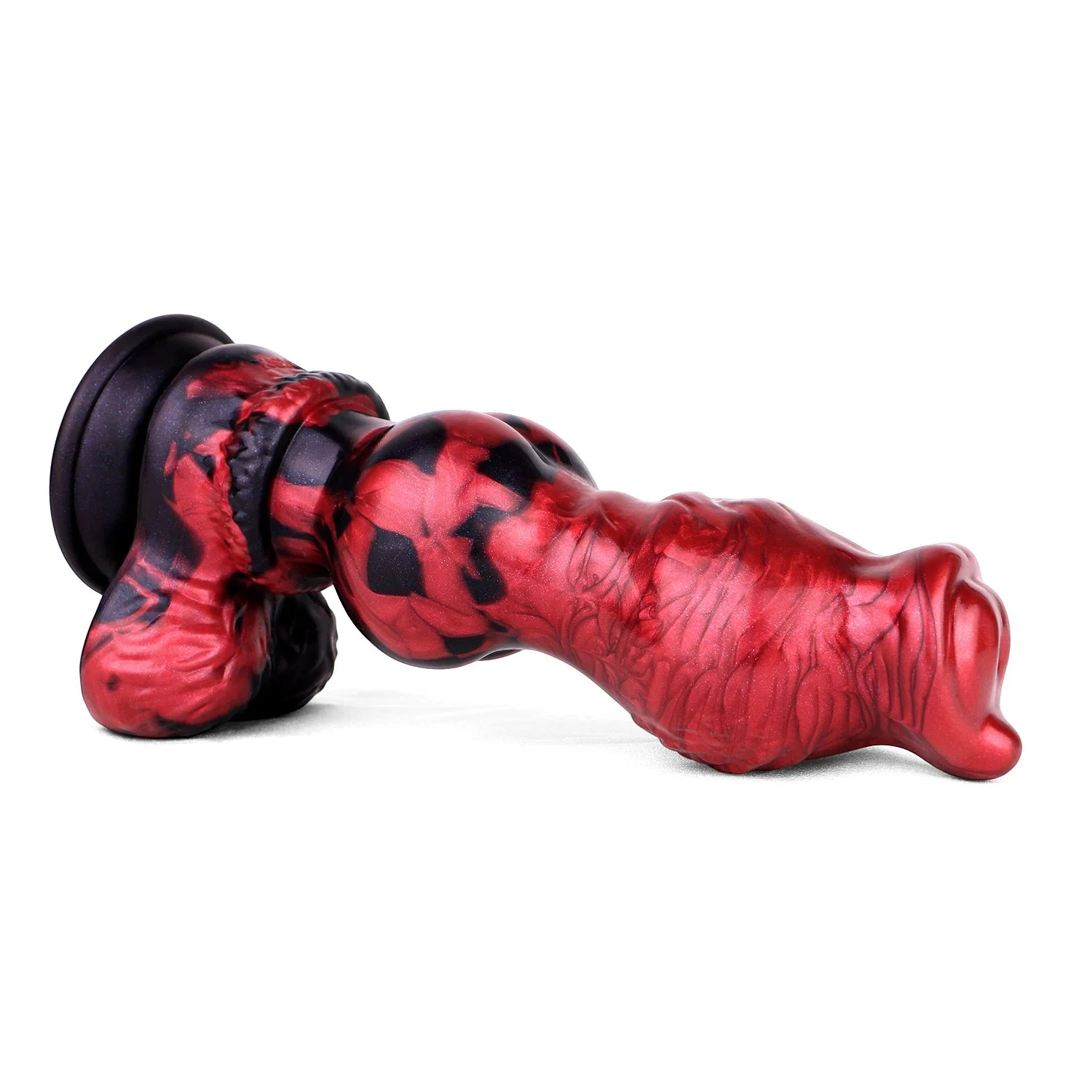 9in Realistic Dog Knot Fantasy Dildo Wolf Knotted Anal Plug Dildos with Strong Suction Cup Adult Sex Toy Anal G-Spot Stimulation