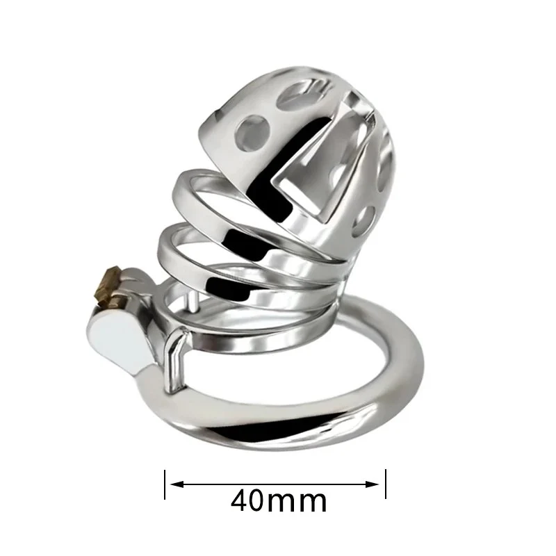 66mm Stainless Steel Male Chastity Cage, High Security Cock Lock for & Bondage Play