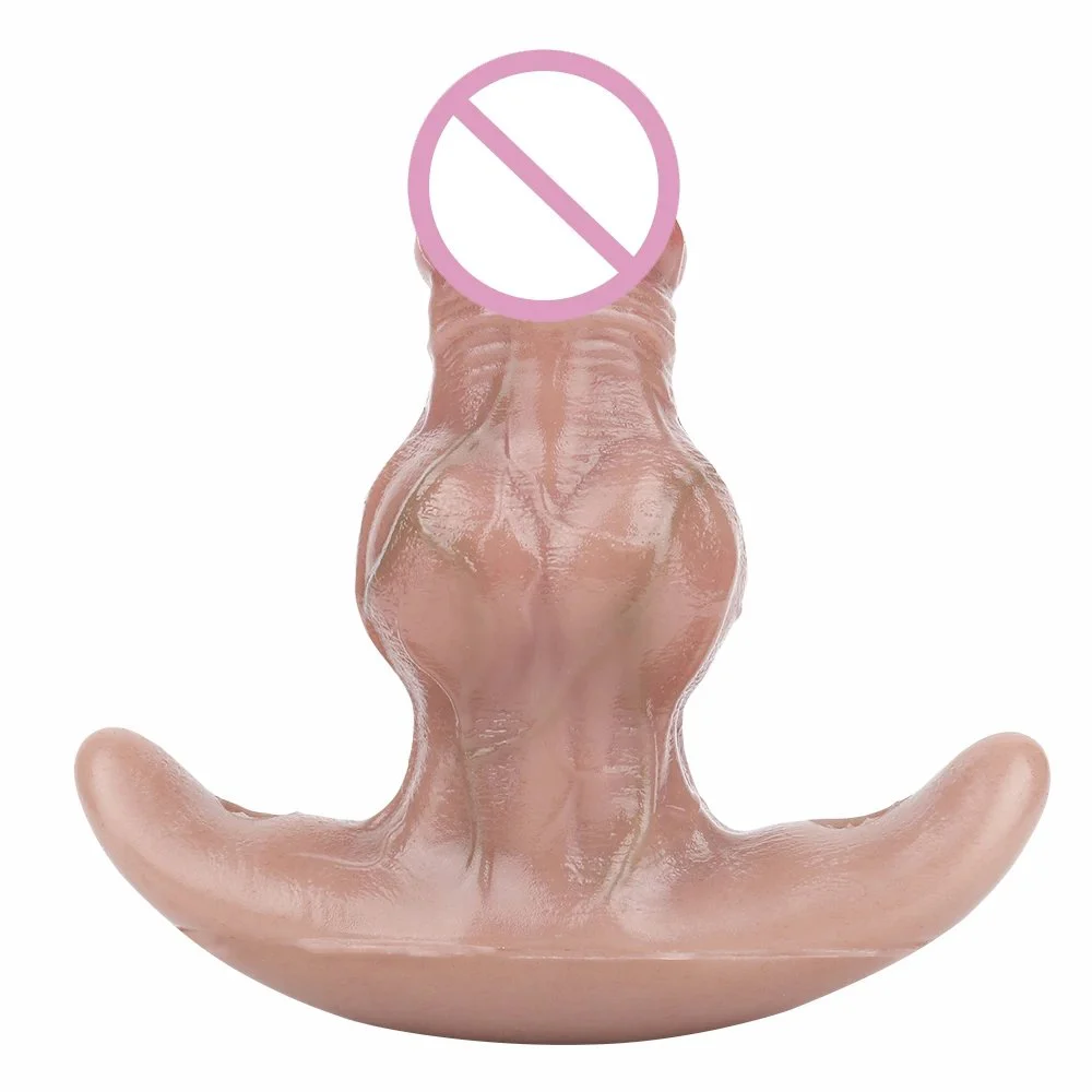 5.3 Anchor Shape Base Design Silicone Butt Plug Mouth Gag Thick Dildo Realistic but PlugTrainer with Belt Sex Toys for Couple
