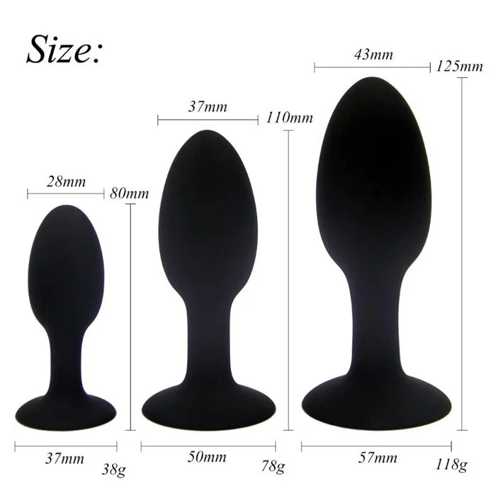 Anal Plug Silicone Waterproof Anal Beads with Metal Ball Anus Muscles Trainer Butt Plug Anal Sex Toys for Gay Couples Anal Sex