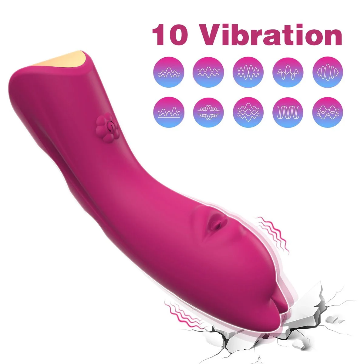 10 Modes Silicone Vibrating Finger Sleeve G Spot Clitoris Stimulator Finger Sleeve Vibrator Sex Toy