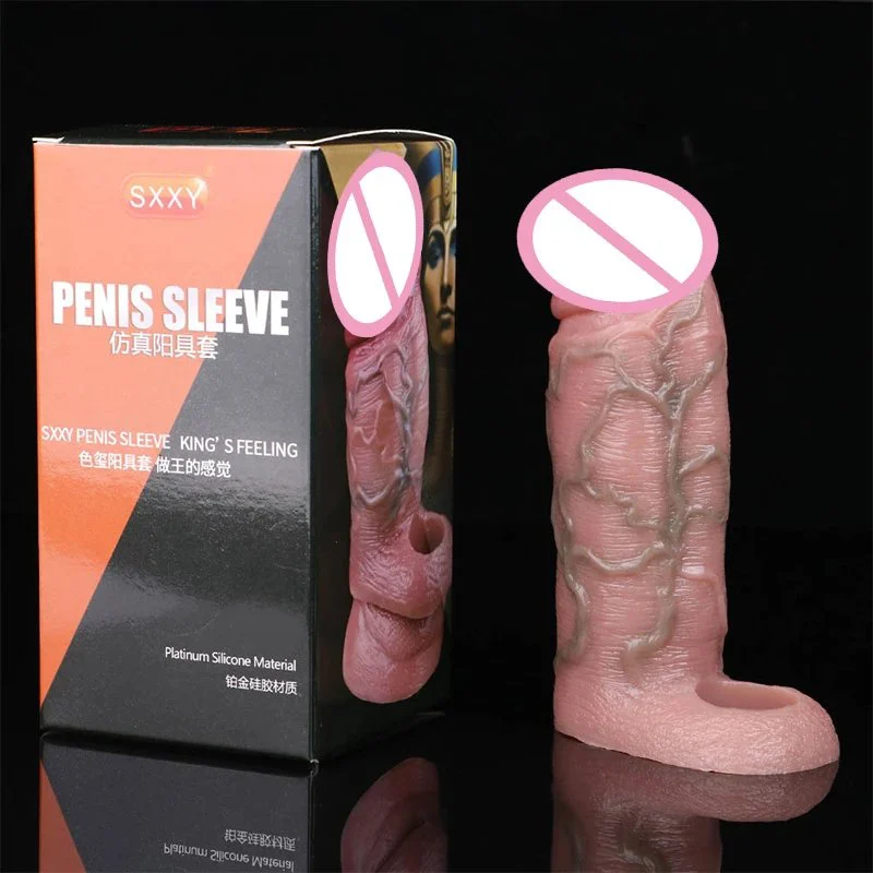 Big Penis Sleeve White,reusable Penis Sleeve Extender Realistic Penis,cock Sleeve for Man,Cock Extender Sleeve Penis
