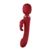 10 Vibrations 2 Motors Double Headed Vibrator Dildo G-Spot Rabbit Vibrator Wand for Clitoral Stimulation