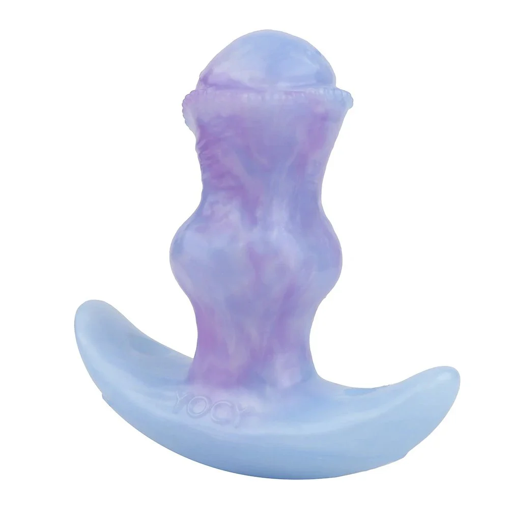Adult Silicone Butt Plug Large Butt Plug Anal Plug Thick Dildo with Anchor Base Design Anal Sex Trainer Sets with Plush Tail