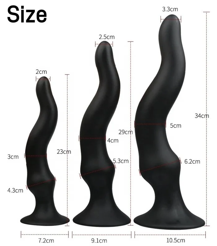 Adult Men and Women's Huge Long Dildo Butt Plug Anal Sex Toys for Backyard Massage