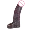 Close Head Penis Sleeve Realistic Cock Ring Dildo Sheath Sex Toy for Men Cock Enlargement Silicone Male Masturbation Couple