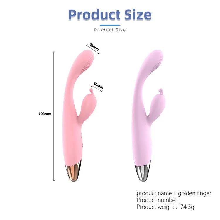 12 Frequency Heating Rechargeable G Spot AV Vibrator Sex Toy for Female