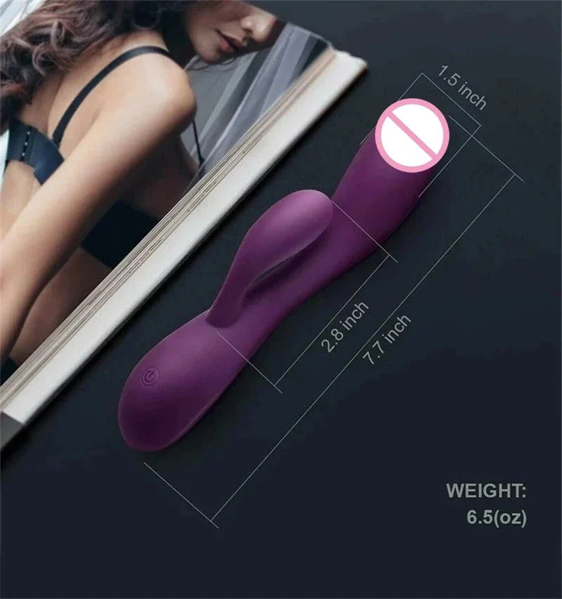 10 Modes Vibration G-Spot Vibrator Dual Motors Clit Rabbit Vibrator Stimulation Sex Toy