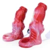 Delay Ejaculation Adult Sex Toys, Ejaculating Penis Enlargement Sheath,Fantasy Squirting Animal Penis Sleeve Knot Dog Dildo