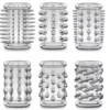 Finger Sleeve Cock Rings Set of 6 Penis Sleeves Sex Toys for Men