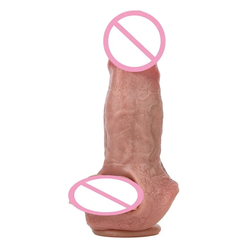 Double Opening Simulation Skin Color Male Penis Extender Safe Soft Silicone Material Two Colors to Choose From Dildo Cover