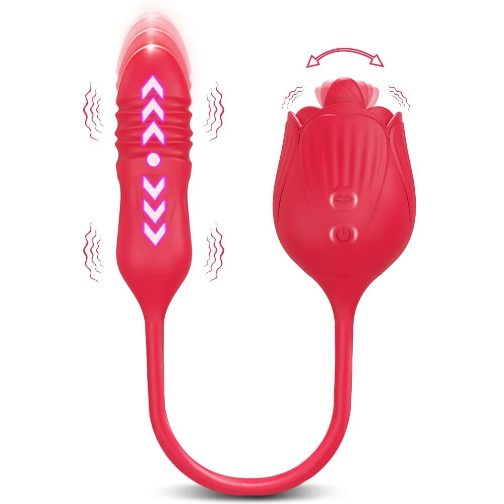 2 in 1 Rosa Vibrator Stimulator Rosa Vibrator for Women Rosa Vibrator Sex Toys for Woman