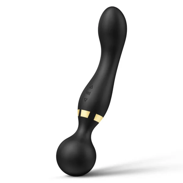 20-Speed G-Spot Vibrator Dildo Soft Silicone Mini Adult Sex Toys Strong Double Ended AV Massage Wand for Women 10 Speeds