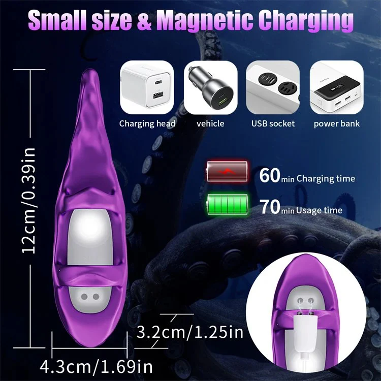 9 Frequency Clitoral G-Spot Nipple Stimulator Octopus Finger AV Vibrator Sex Toy for Woman Masturbation