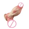Large Size Dummy Penis Sleeve Double Layer Process Silicone Sex Toy for Adults Sex Toys with Realistic Experience