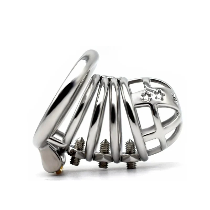 70 Sex Shop New Spiked Metal Chastity Cage Cock Cage Male Chastity Devices