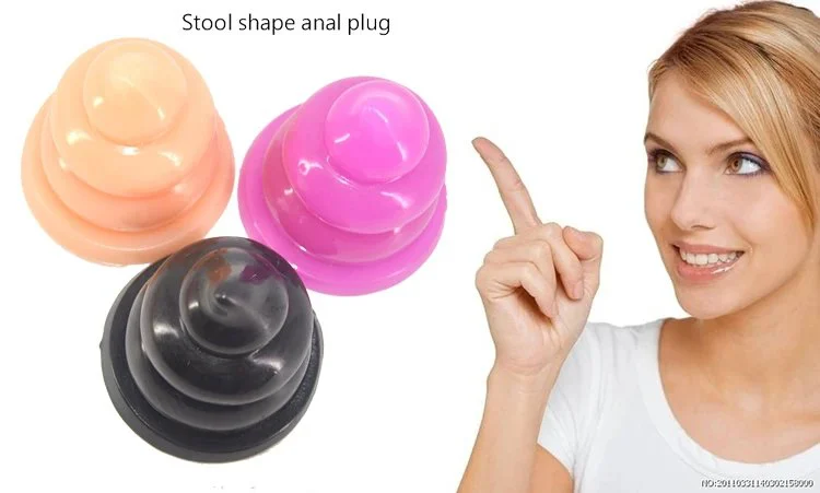 12CM Faeces Shape Thick Anal Plug Juguetes Sexuales Unisex Medical PVC Nus Massager for Women Men