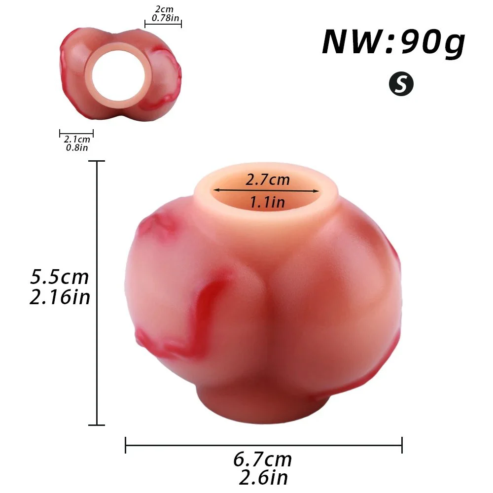 Dog Knot Men Penis Enlargement Glans Masturbate Stimulate Sex Toys for Men Silicone Cock Ring Dildo Sleeve Size S M L