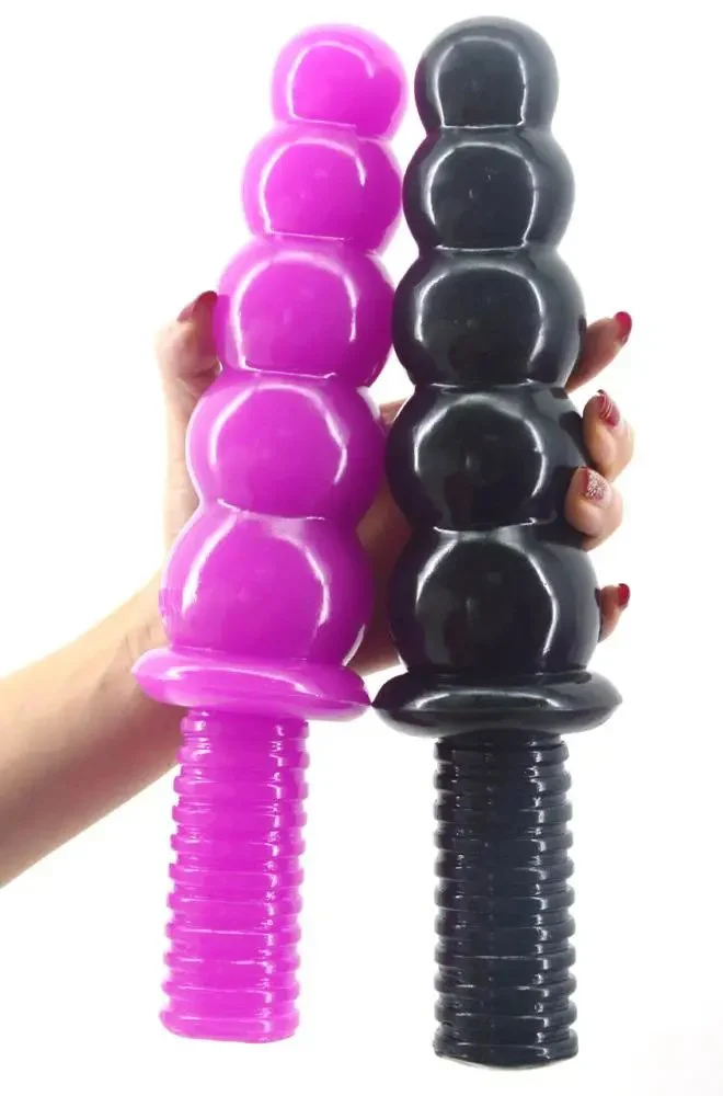28cm 11 6cm Huge Anal Beads with Handle Flexible Sex Shop Women Butt Plug Sex Toys Anal