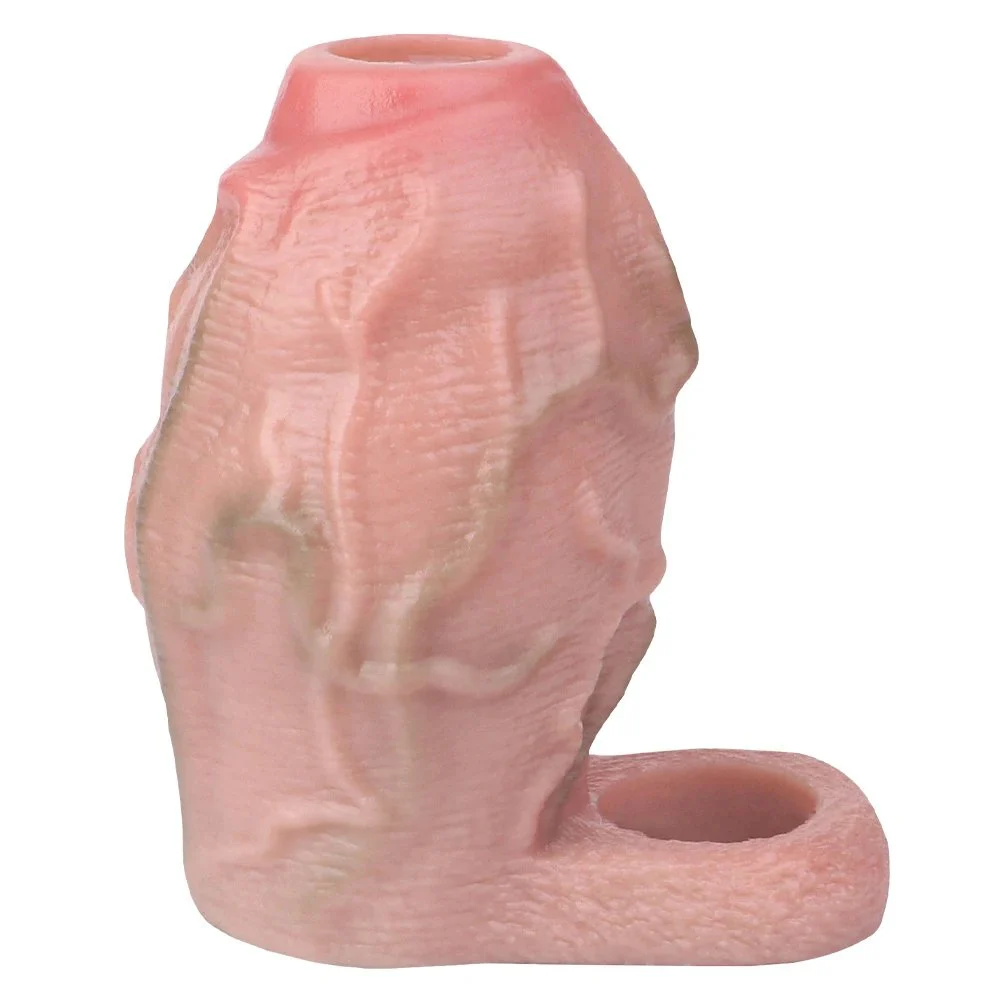 3.8''Penis Sleeve Penis Enlargement Sleeve with Cock Ring Couple Flirting Game Orgsm Sexy Toy