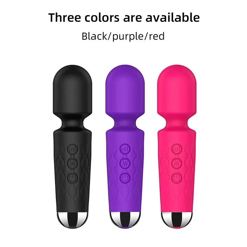 20 Frequency 8 Speed Waterproof USB AV Mini Vibrator Massager Sex Toys for Women