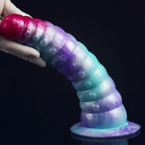 568g Ice Dragon Colour Silicone Anal Plug Adult Erotic Products